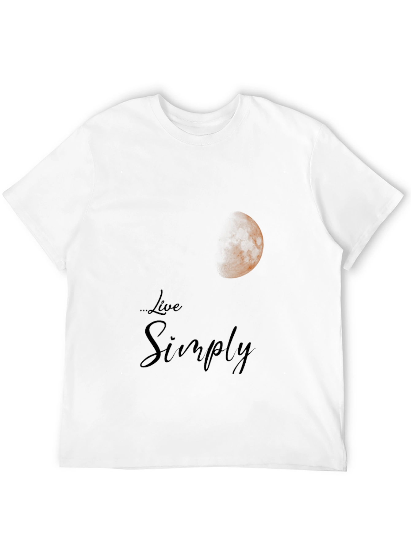 Live Simply Moon Graphic T-Shirt