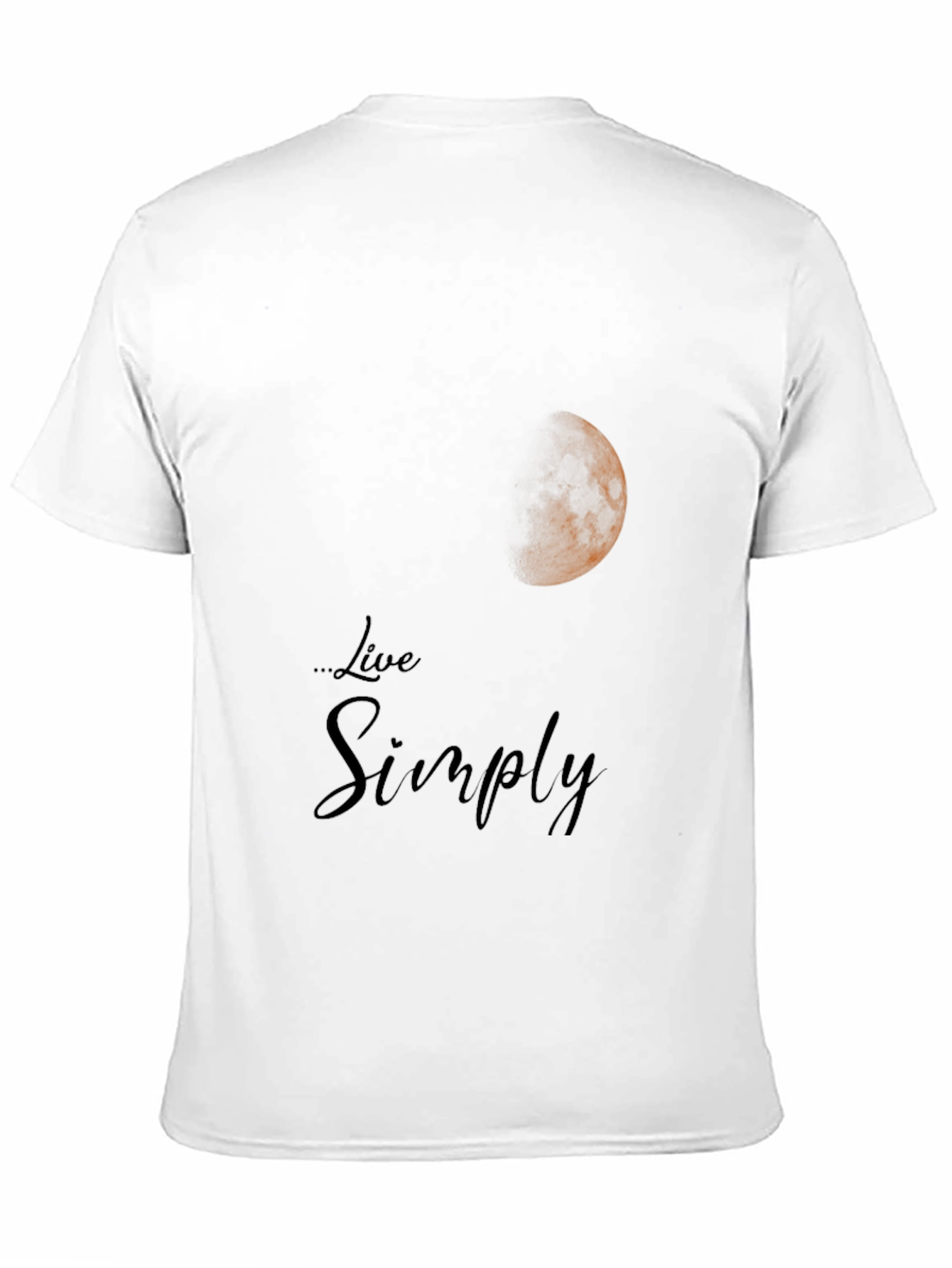 Live Simply Moon Graphic T-Shirt
