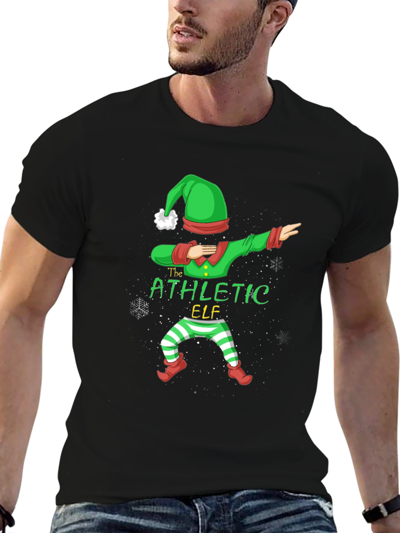 Athletic Elf T-Shirt - Holiday Dabber Tee