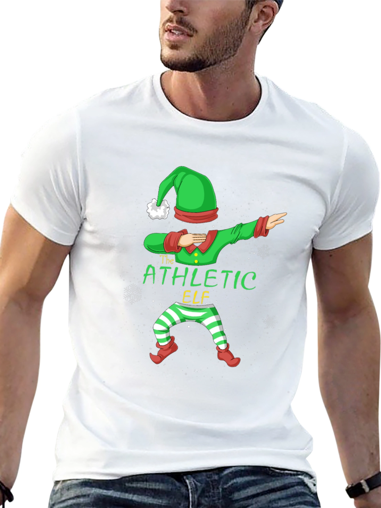 Athletic Elf T-Shirt - Holiday Dabber Tee