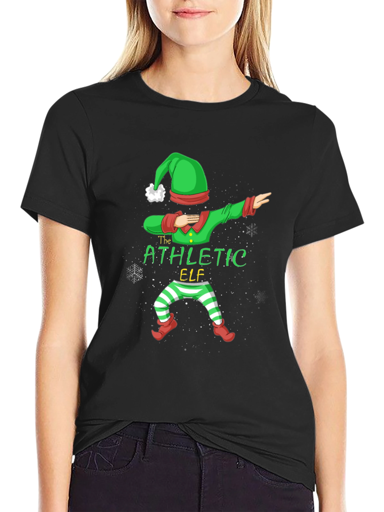 Athletic Elf T-Shirt - Holiday Dabber Tee