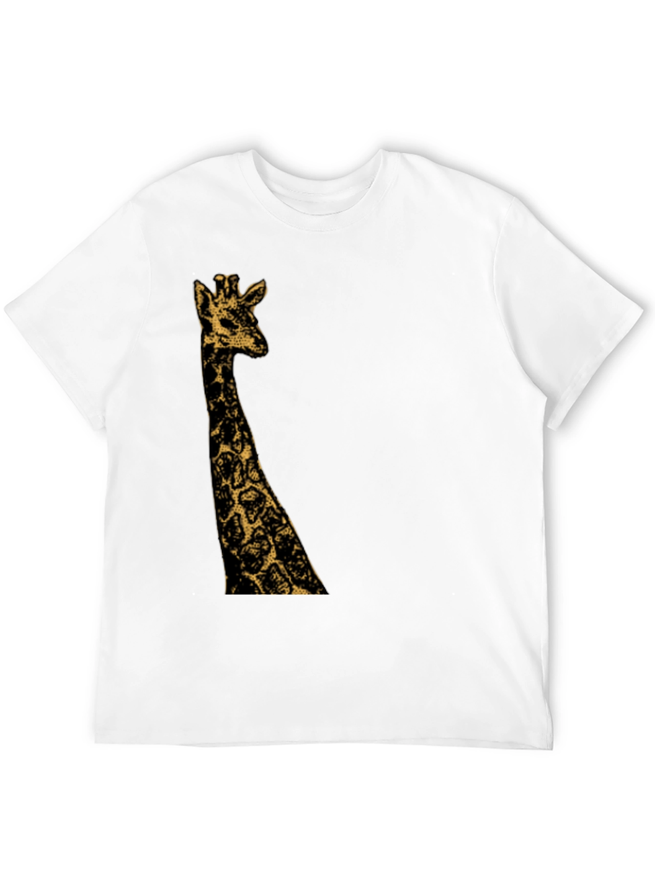 Giraffe Graphic Black T-Shirt - Mens Fashion Tee