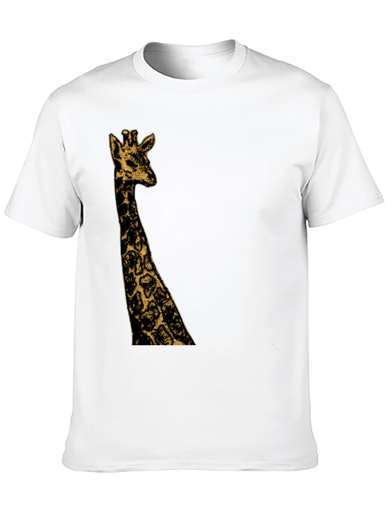 Giraffe Graphic Black T-Shirt - Mens Fashion Tee