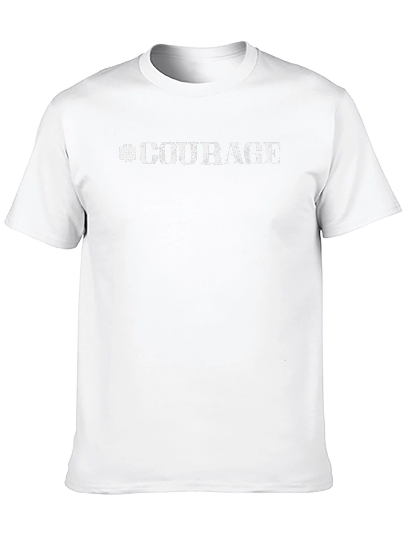 #Courage Graphic Tee - Black Cotton Casual T-Shirt