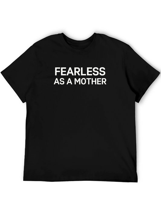 Fearless Mother Graphic Tee - Black Crew Neck