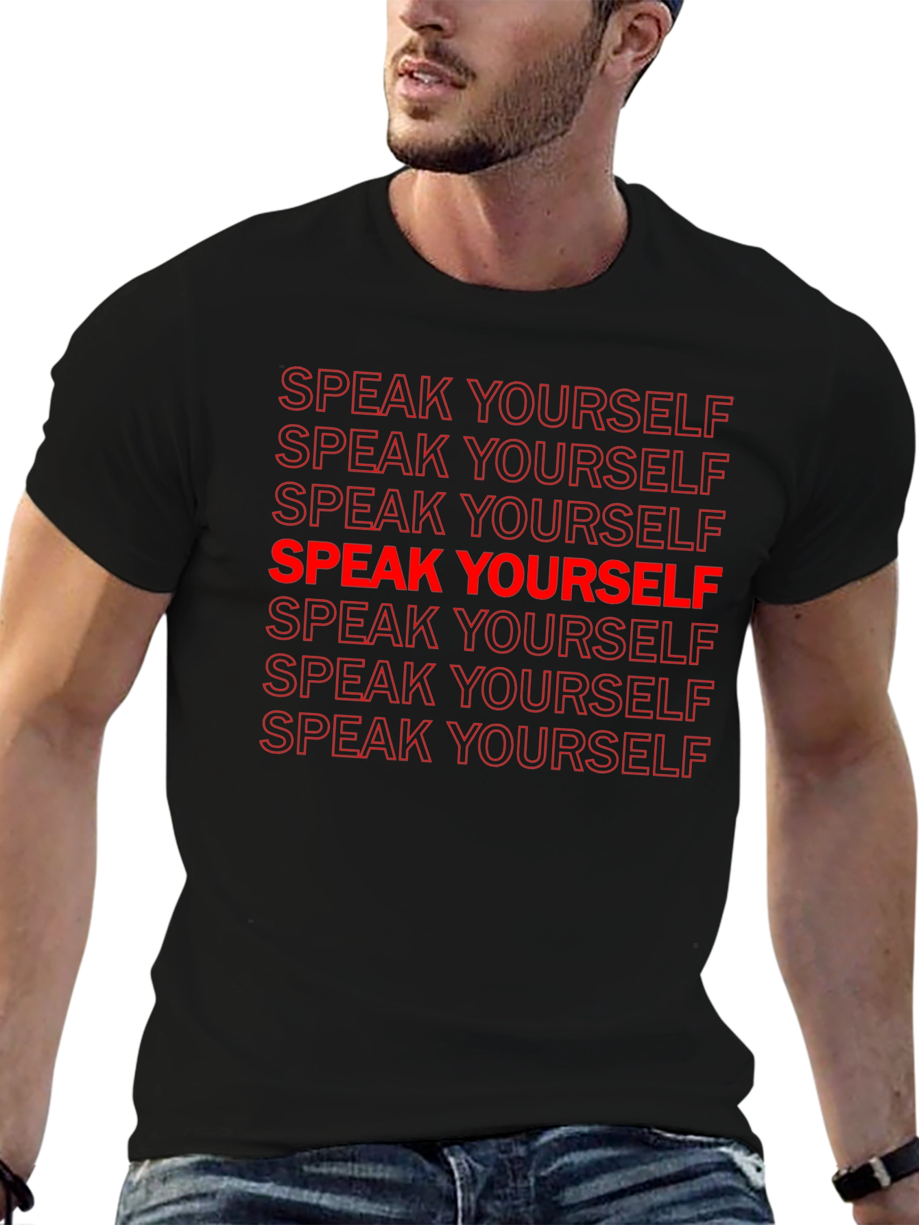 Speak Yourself Graphic Tee - Black