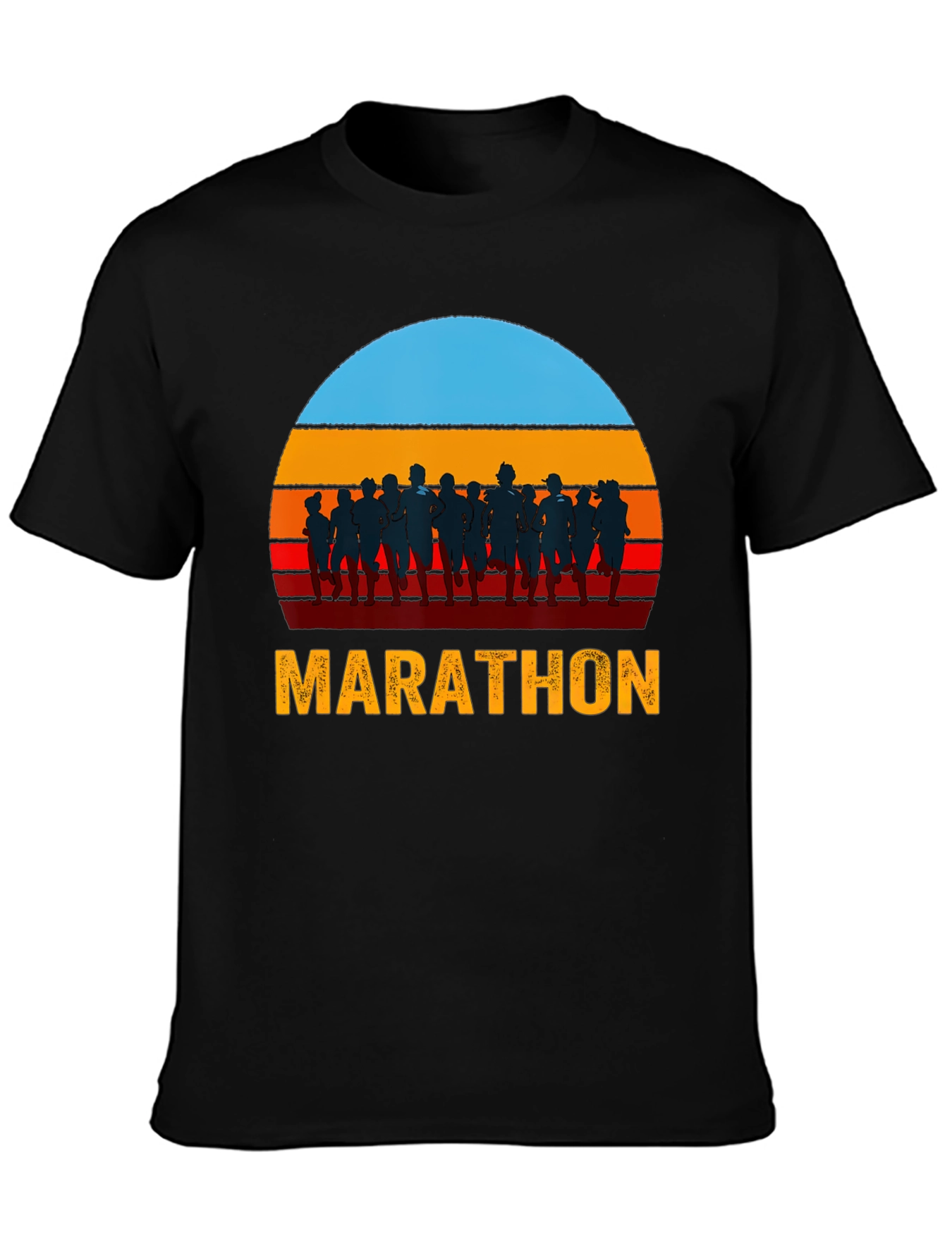 Marathon Runner Sunset Graphic Tee