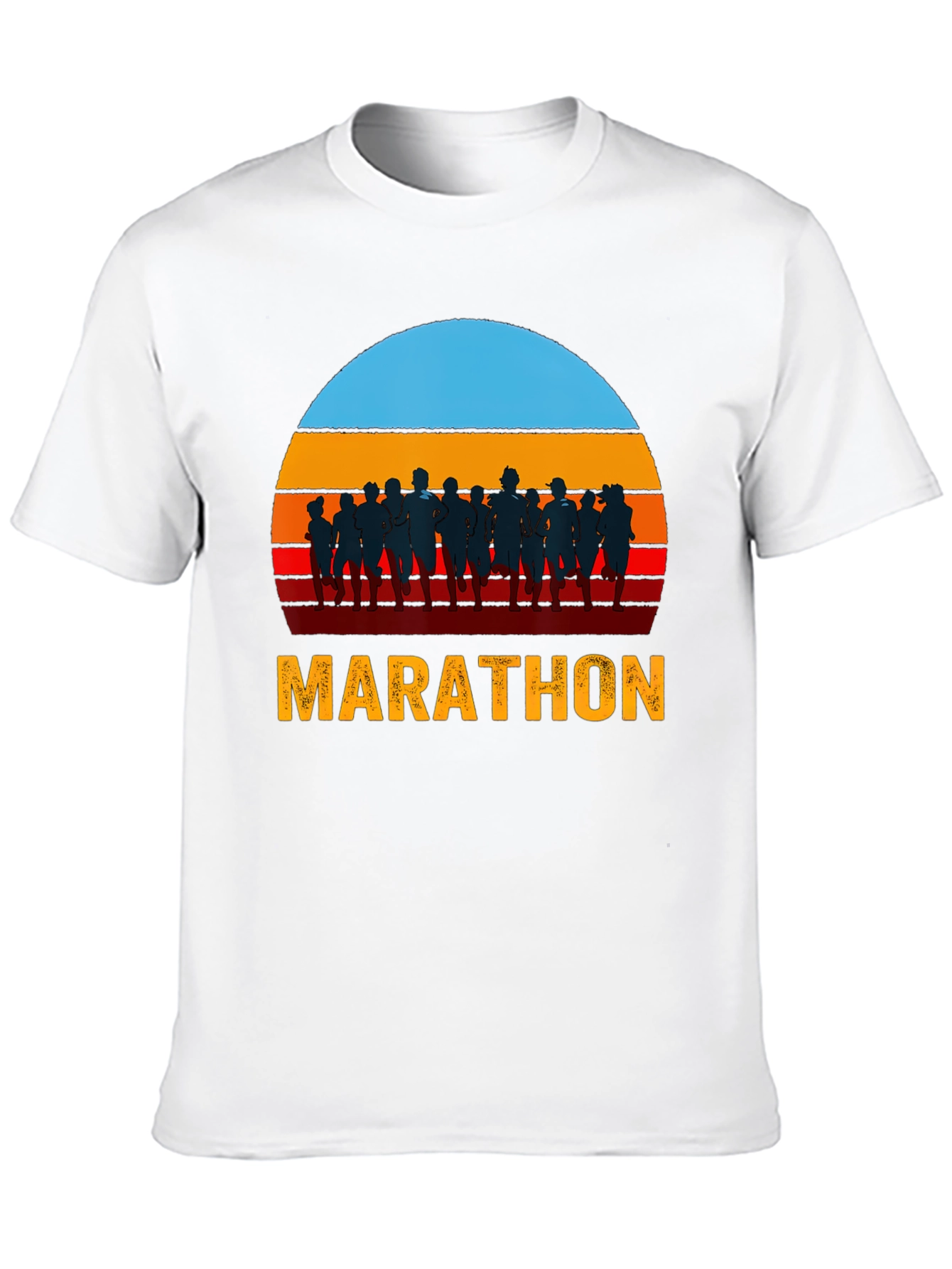 Marathon Runner Sunset Graphic Tee