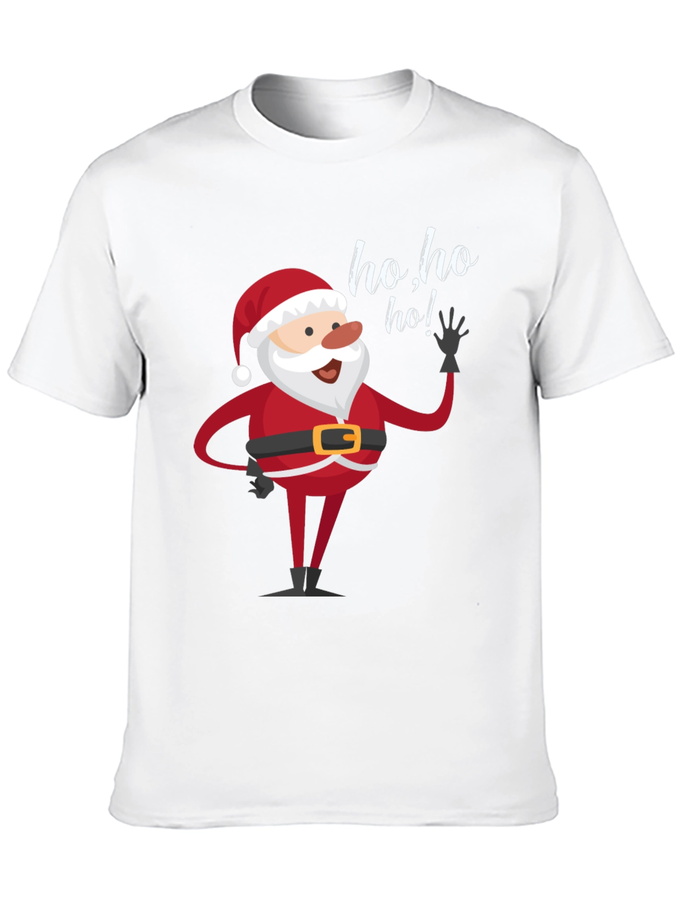 Santa Ho Ho Ho Black T-Shirt