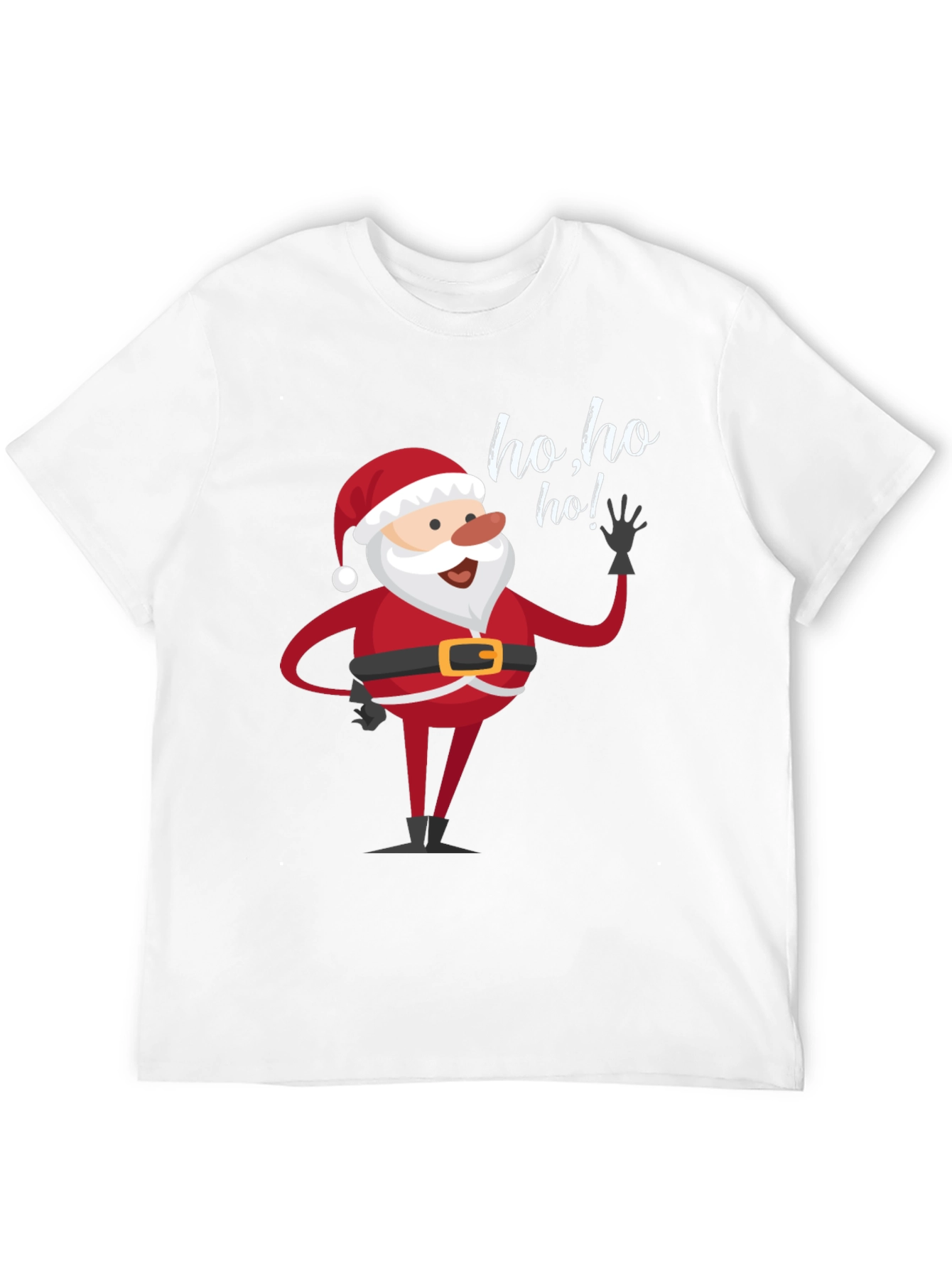 Santa Ho Ho Ho Black T-Shirt