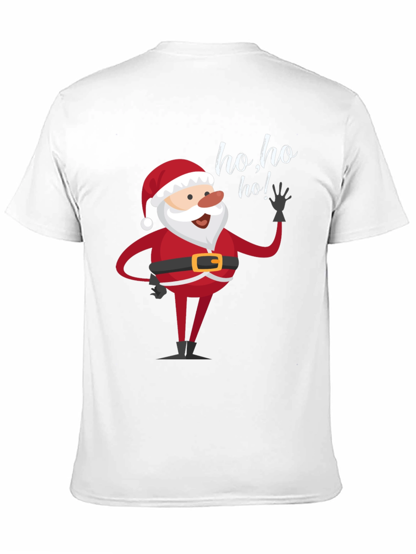 Santa Ho Ho Ho Black T-Shirt