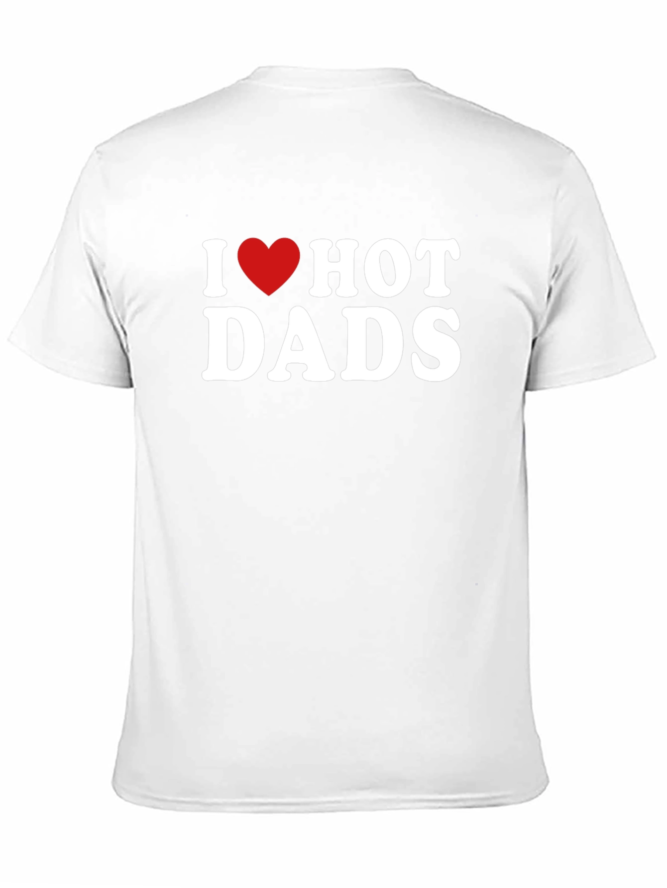 I Heart Hot Dads Black Graphic T-Shirt