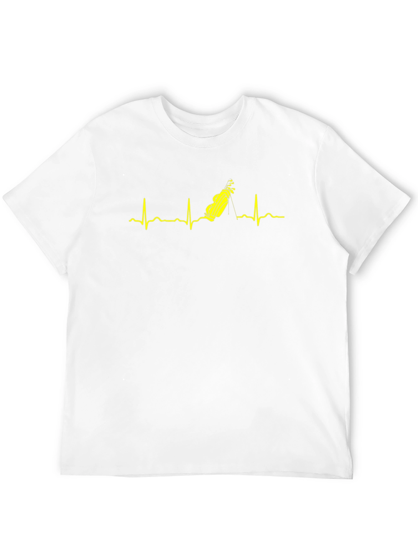 Golf Heartbeat T-Shirt - Golfers Pulse Tee