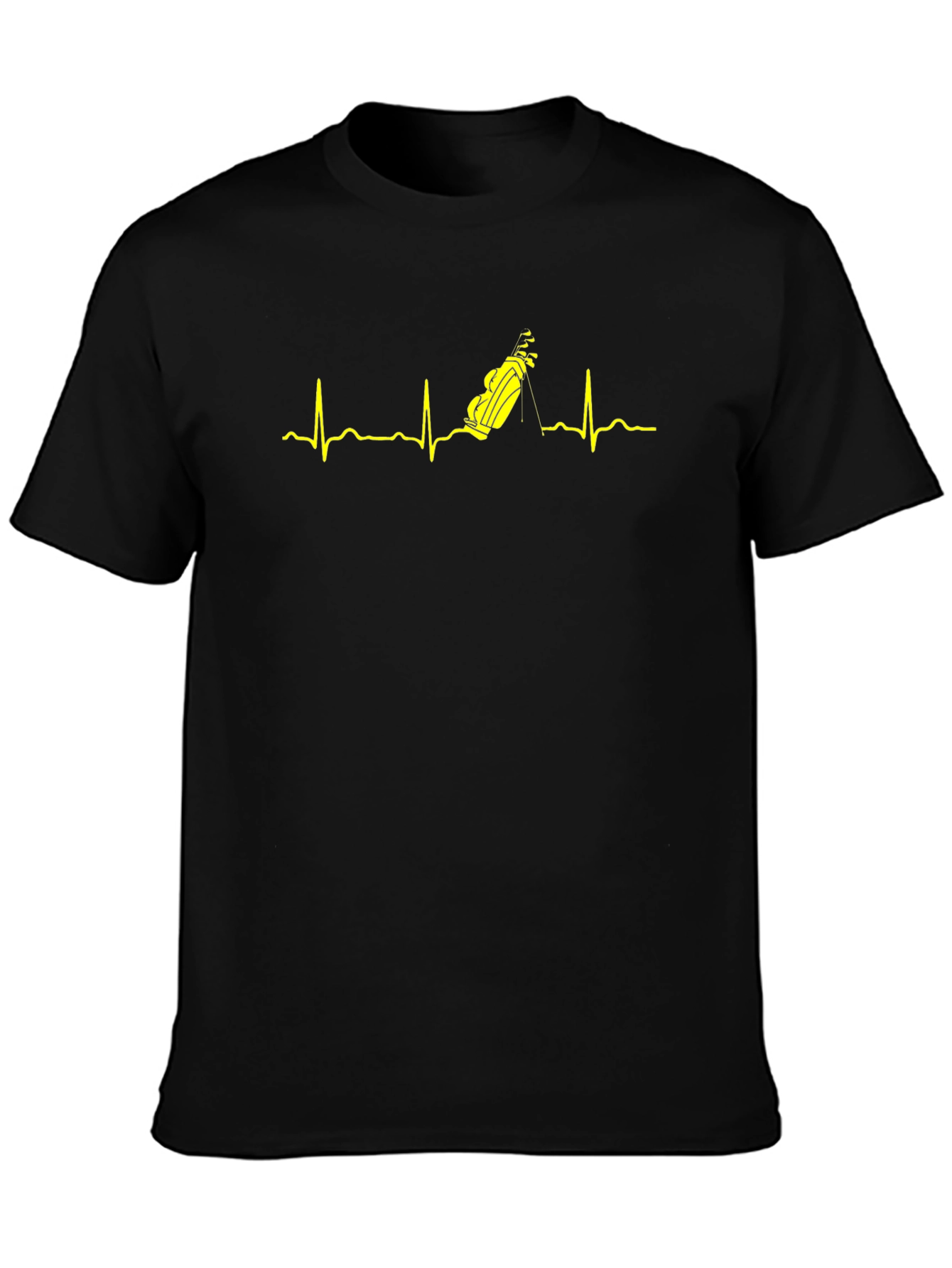 Golf Heartbeat T-Shirt - Golfers Pulse Tee