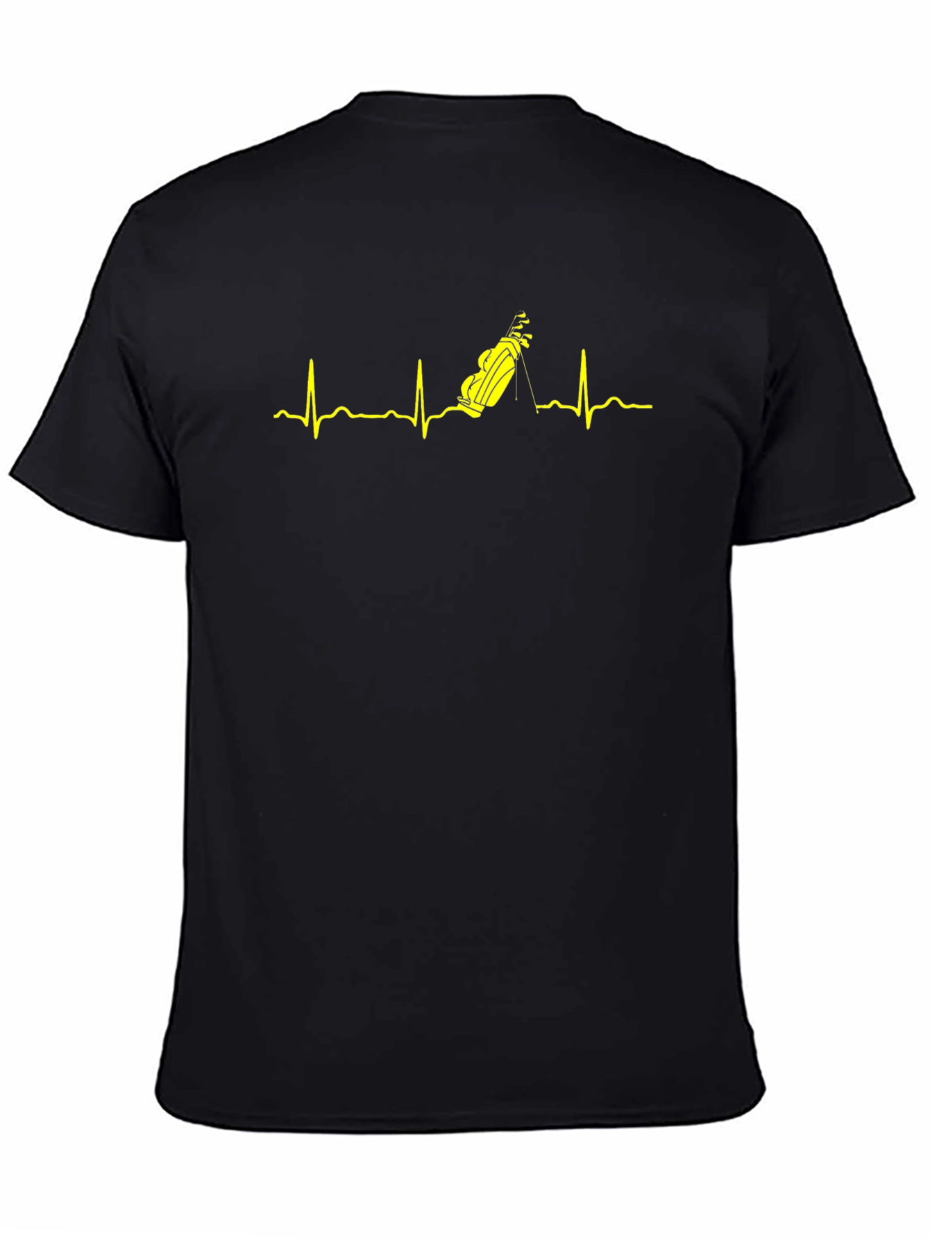 Golf Heartbeat T-Shirt - Golfers Pulse Tee