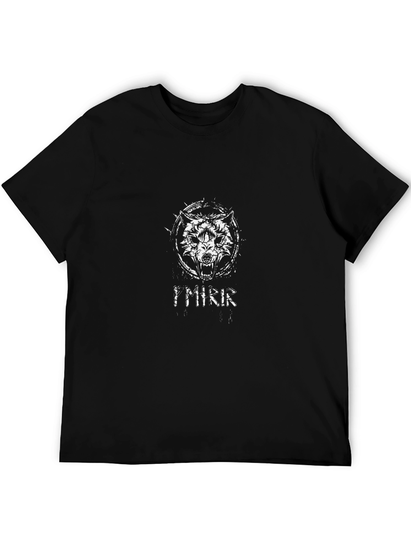 Ymir Wolf Graphic Black T-Shirt