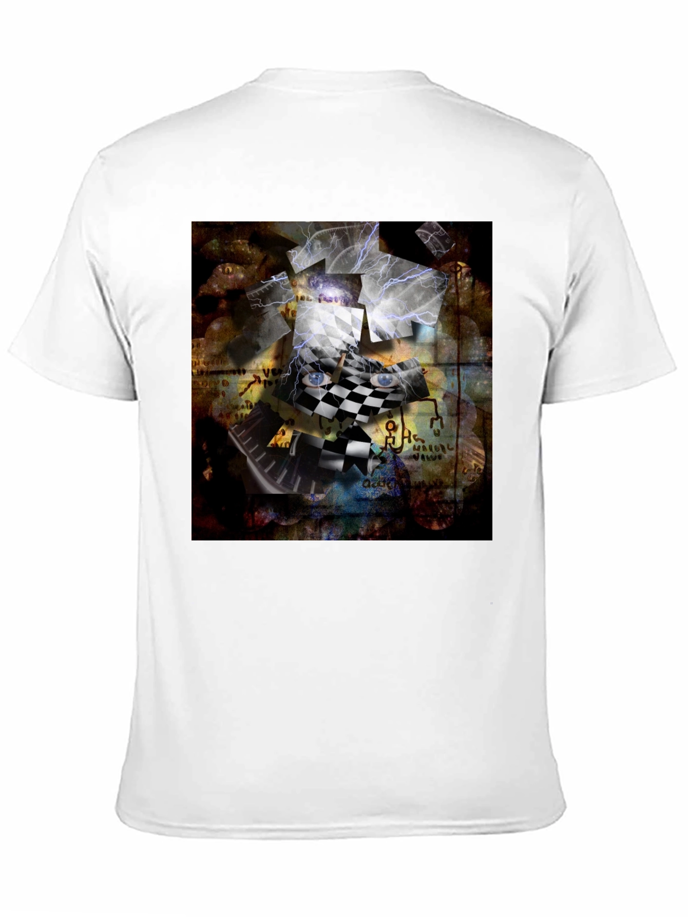 Abstract Chessboard Graphic Tee