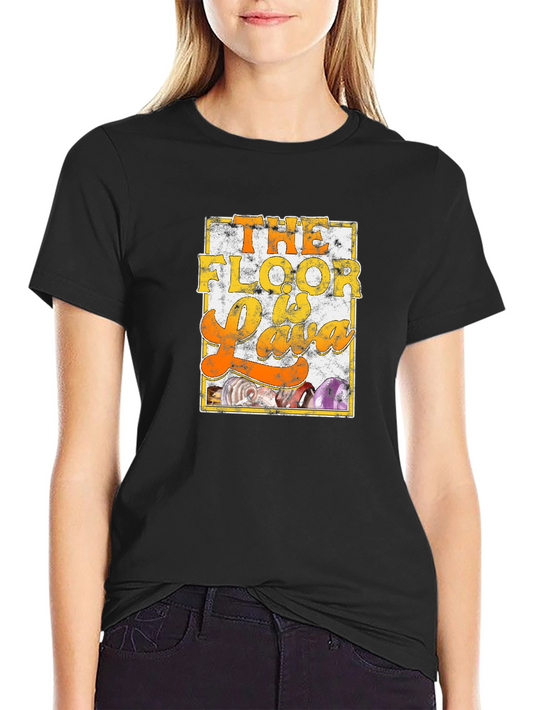 The Floor is Lava Graphic Tee - Novelty T-Shirt
