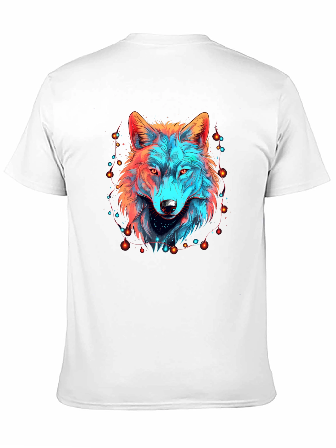 Neon Wolf Graphic Tee - Unique Animal Design