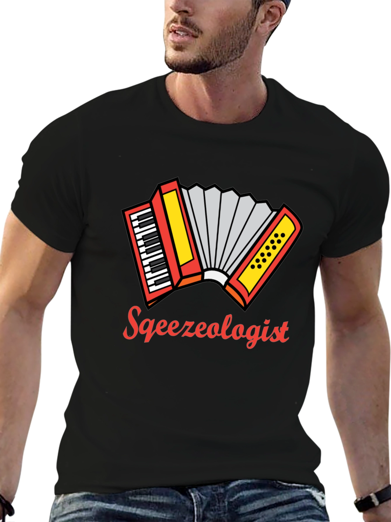Squeezeologist Accordion Graphic Tee