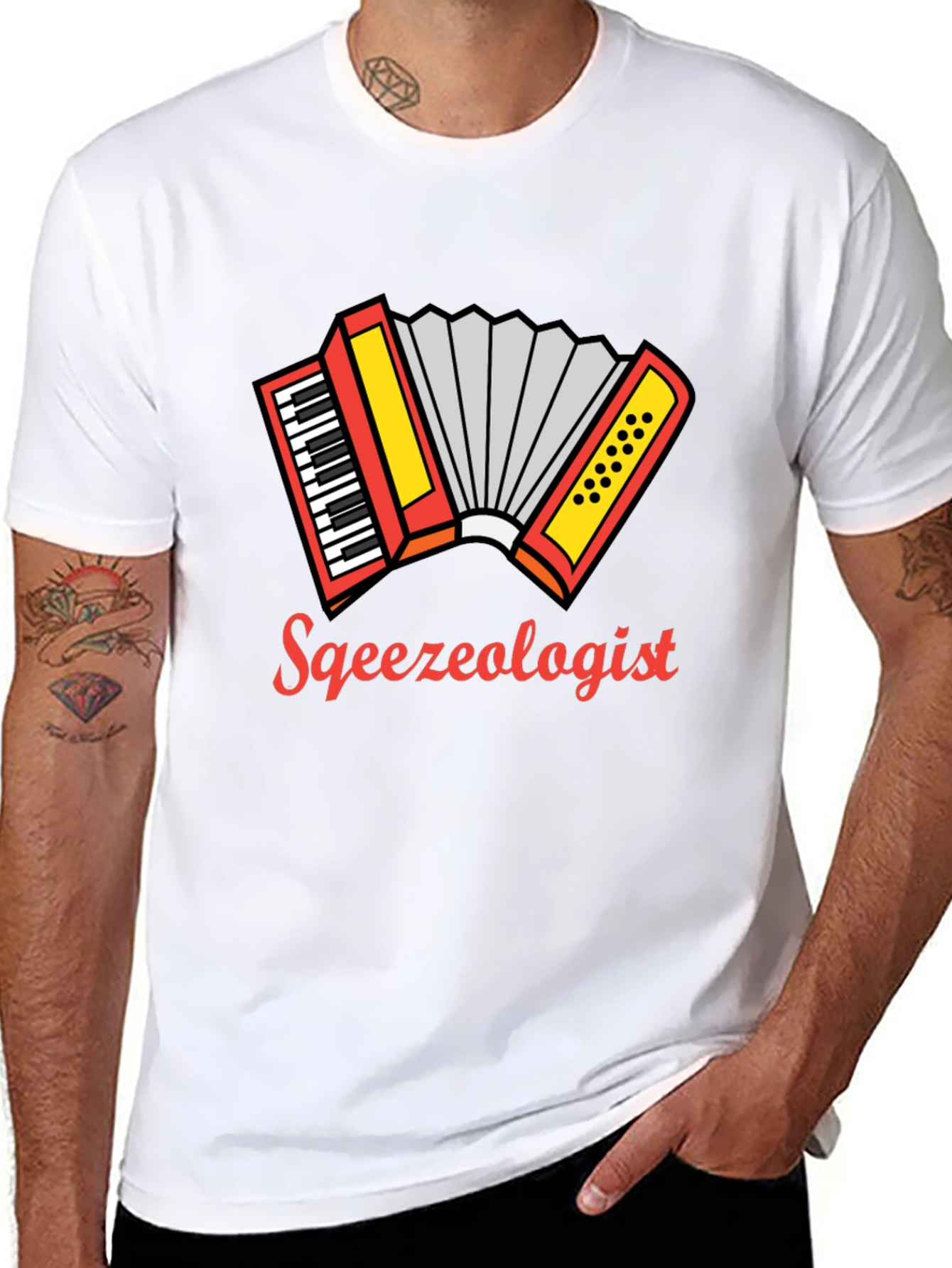 Squeezeologist Accordion Graphic Tee