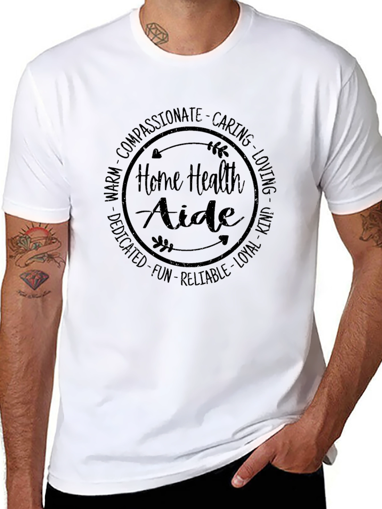 Home Health Aide T-Shirt - Compassionate Caregiver Apparel