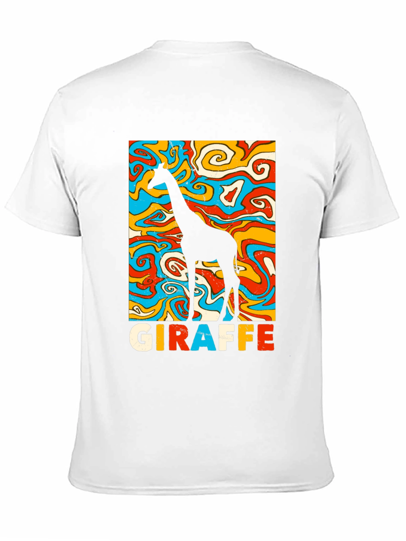 Groovy Giraffe Graphic Tee - Retro Style