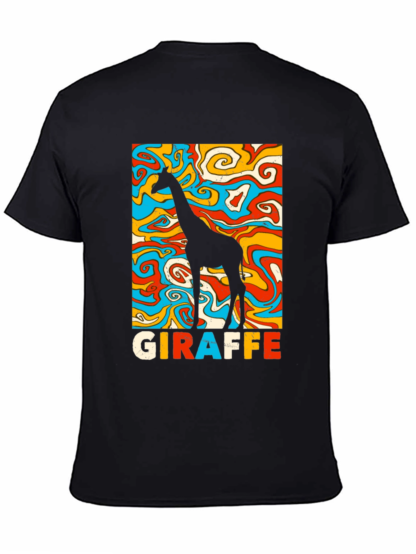 Groovy Giraffe Graphic Tee - Retro Style