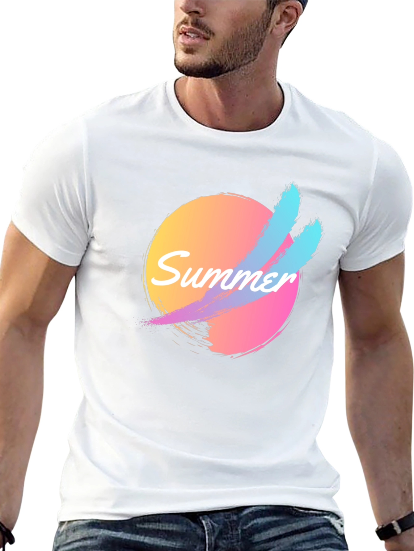 Retro Summer Vibes T-Shirt - Black