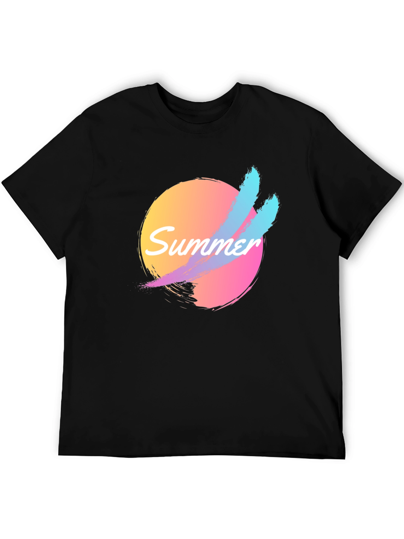 Retro Summer Vibes T-Shirt - Black