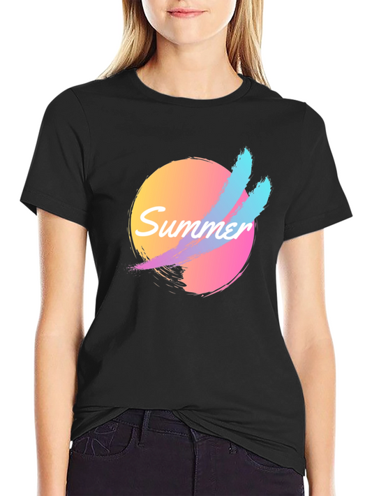 Retro Summer Vibes T-Shirt - Black