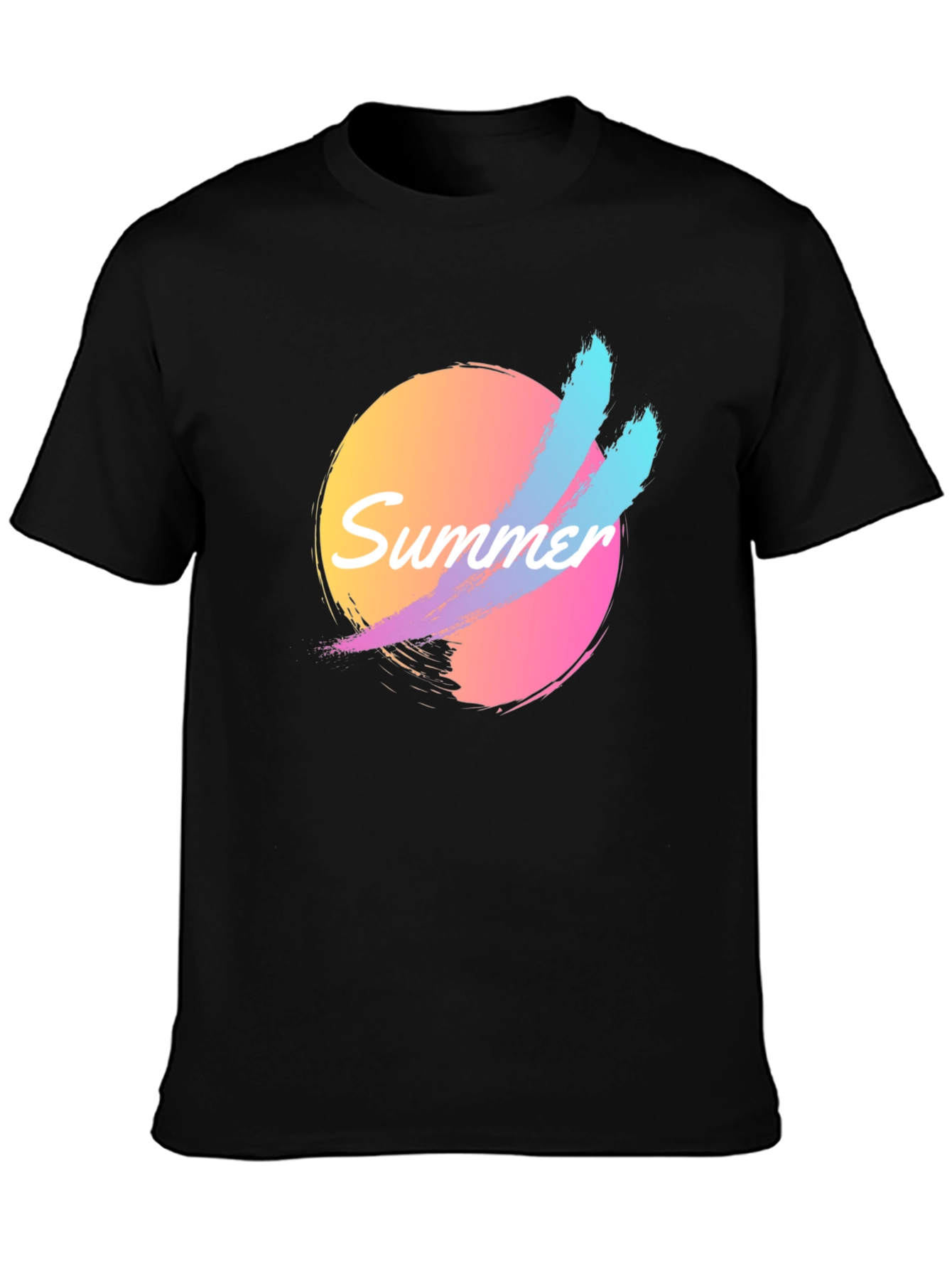 Retro Summer Vibes T-Shirt - Black