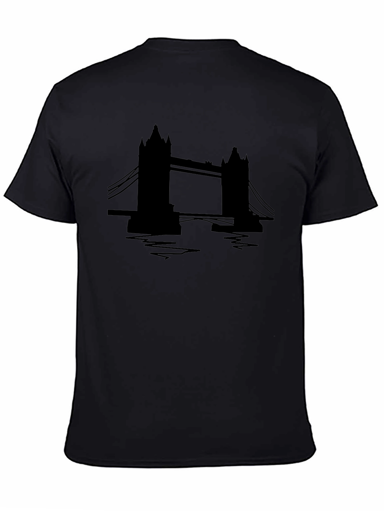London Bridge Graphic Tee - Black Cotton