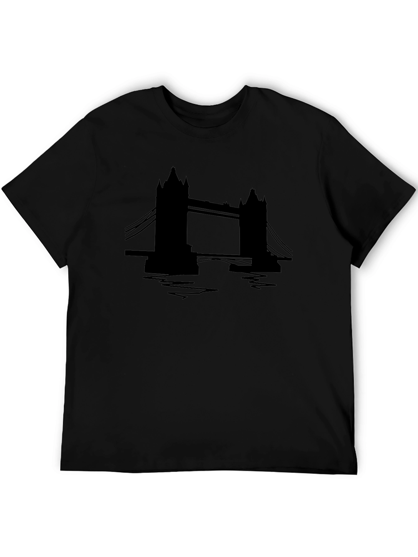 London Bridge Graphic Tee - Black Cotton