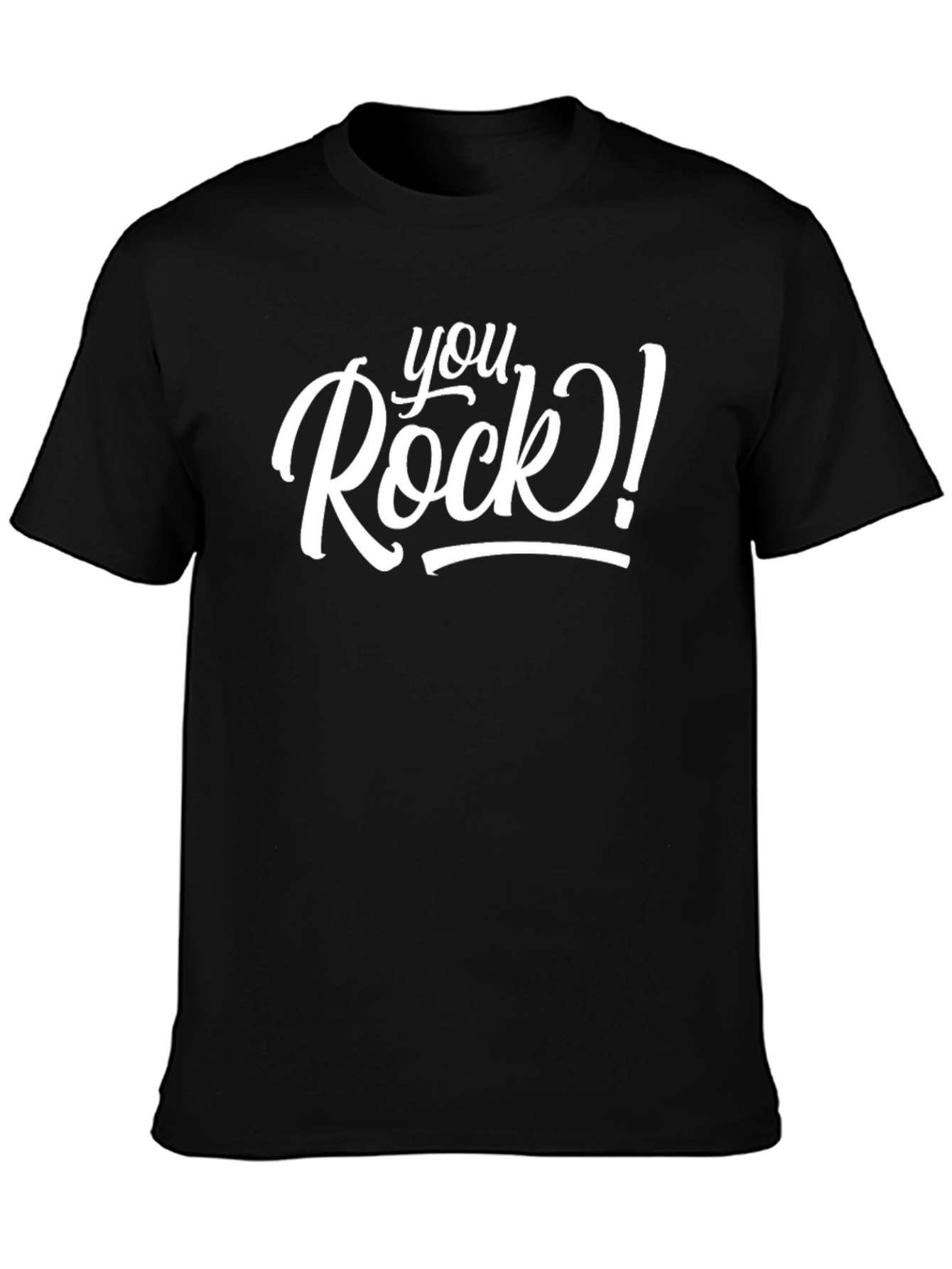 You Rock! Black Graphic T-Shirt