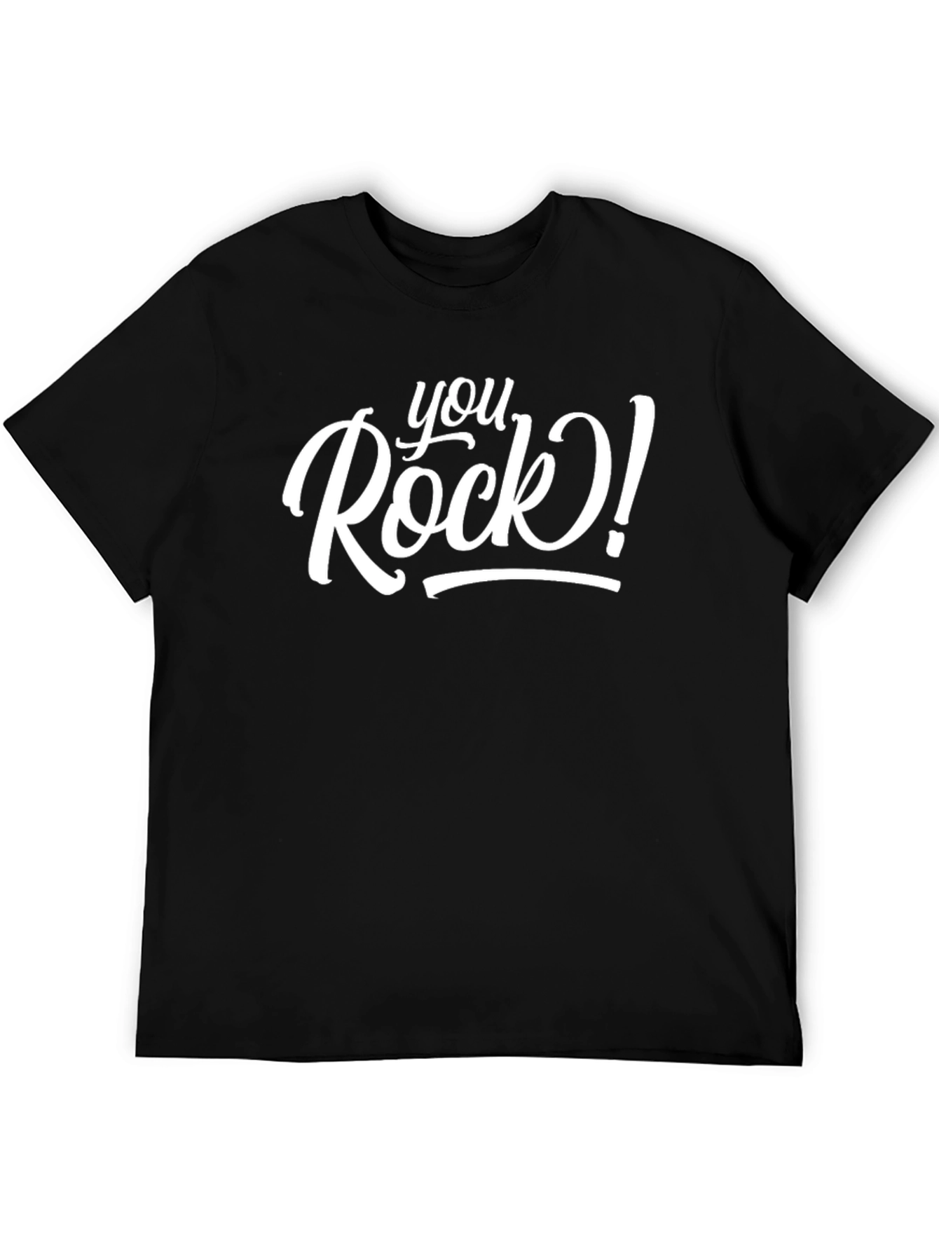 You Rock! Black Graphic T-Shirt