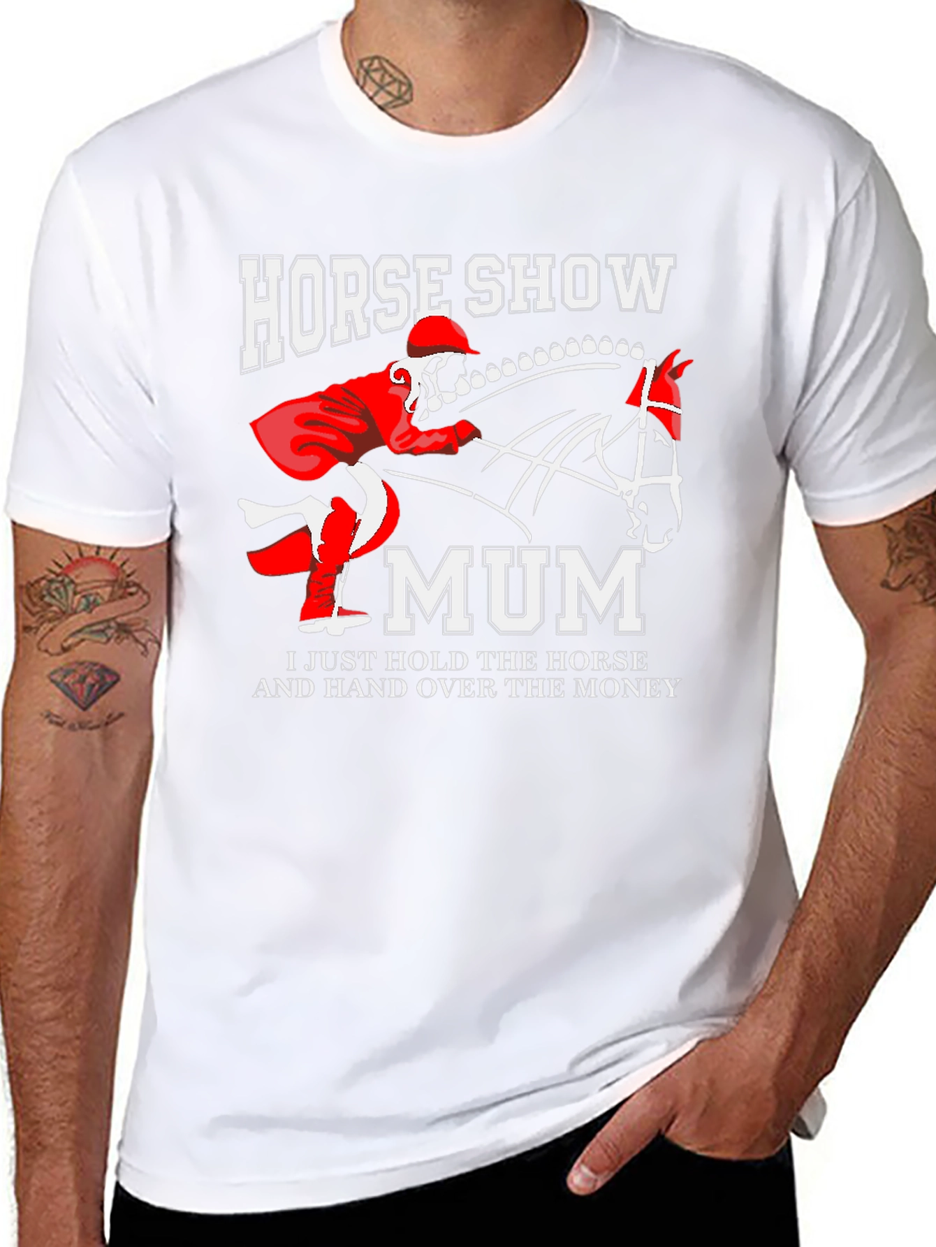 Horse Show Mum T-Shirt: Equestrian Mom Gift