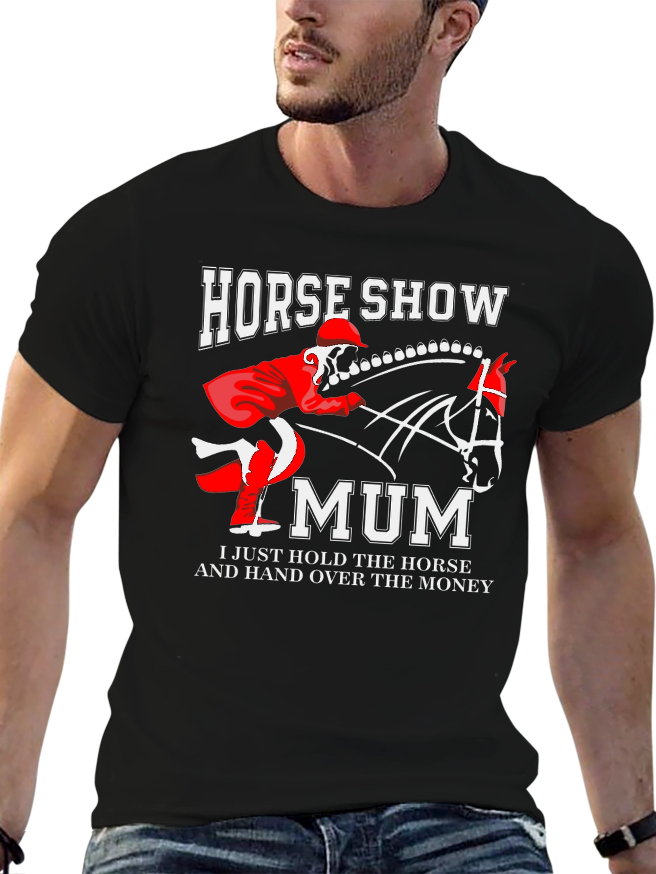 Horse Show Mum T-Shirt: Equestrian Mom Gift