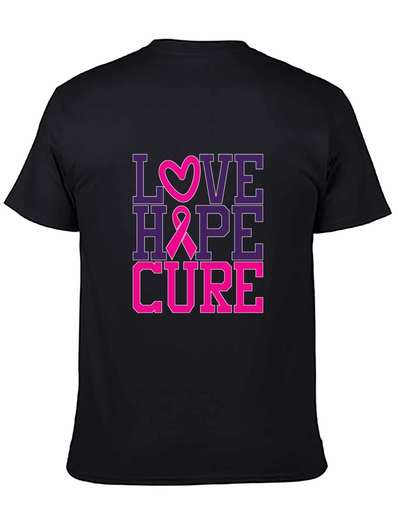 Love Hope Cure Breast Cancer Awareness T-Shirt