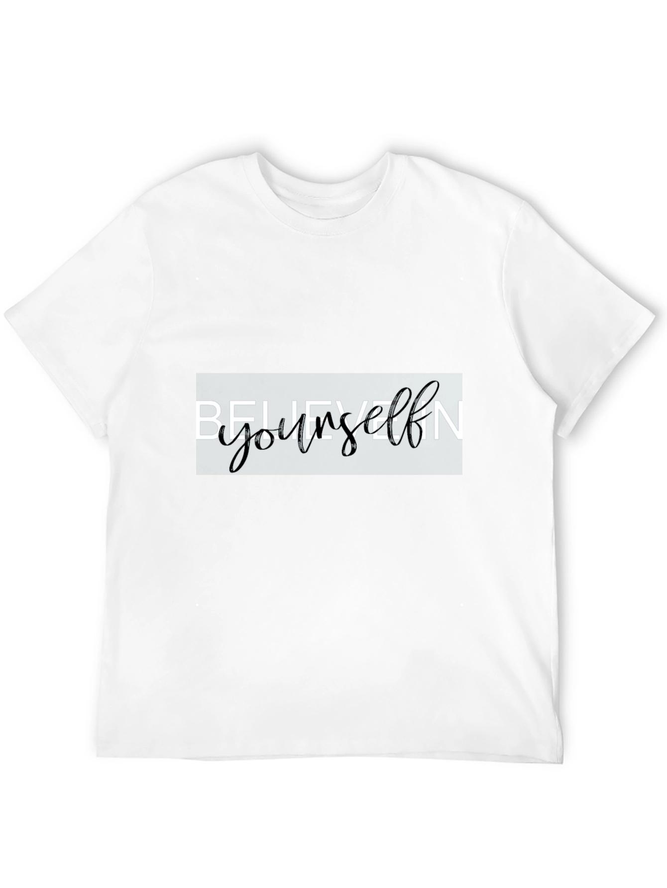 Believe In Yourself Black Graphic Tee