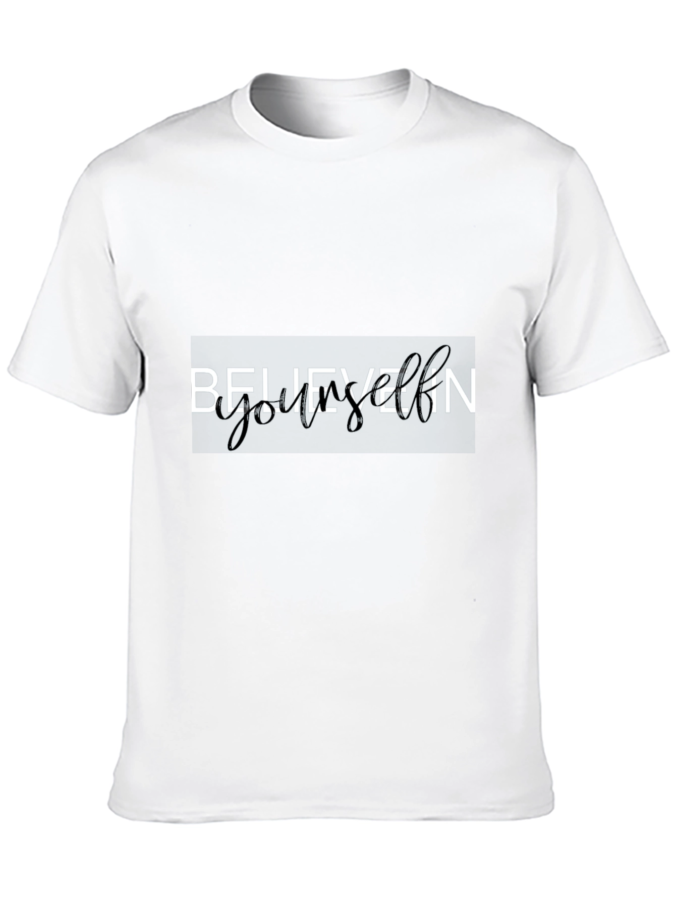 Believe In Yourself Black Graphic Tee