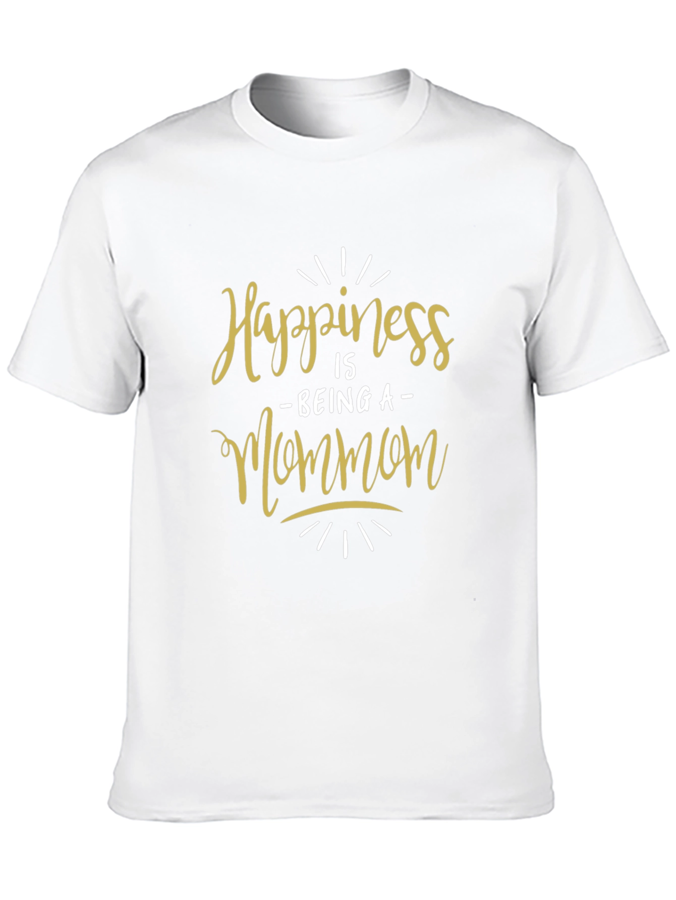 Happiness Is Being a Mommom Black T-Shirt