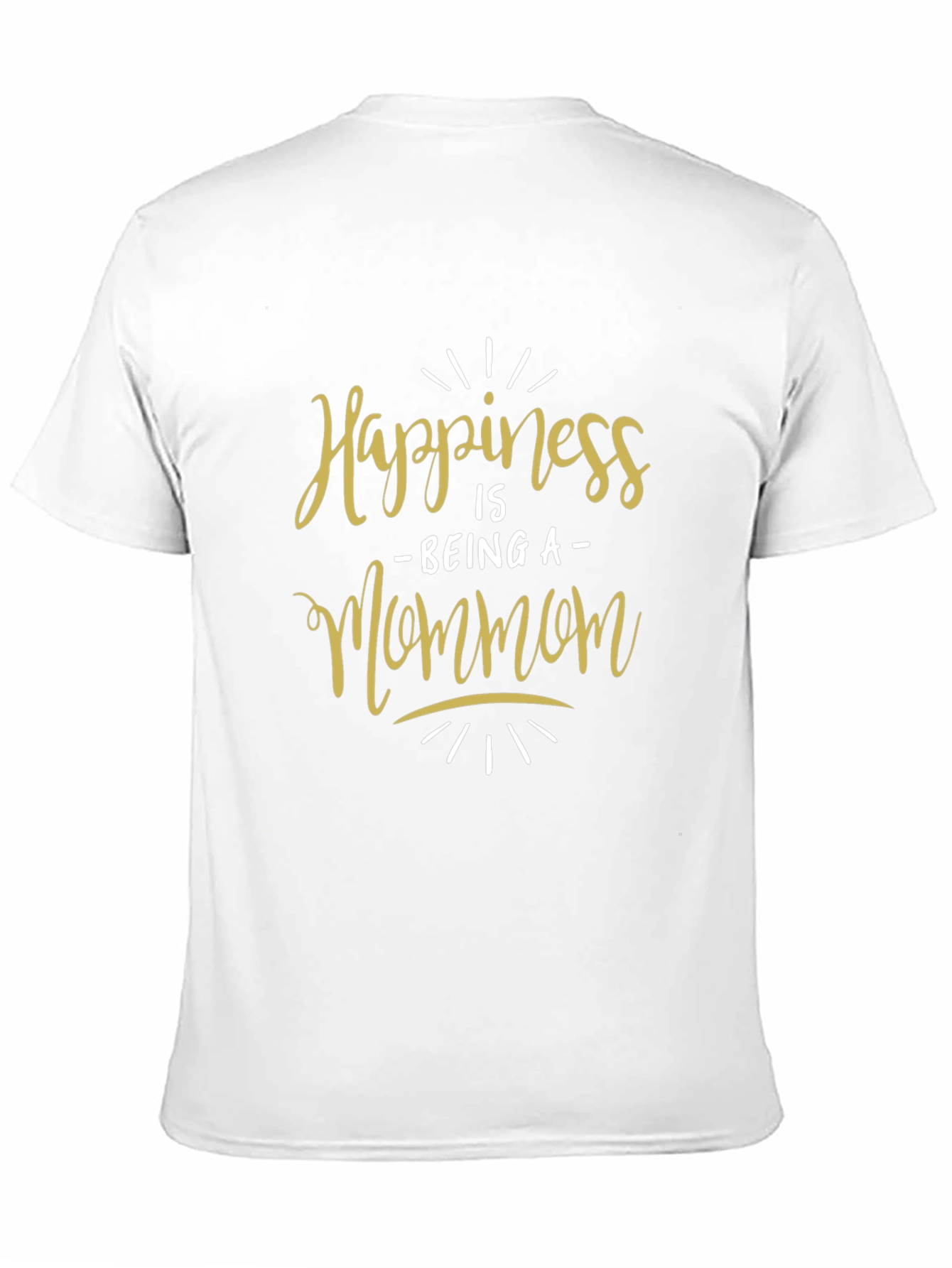 Happiness Is Being a Mommom Black T-Shirt