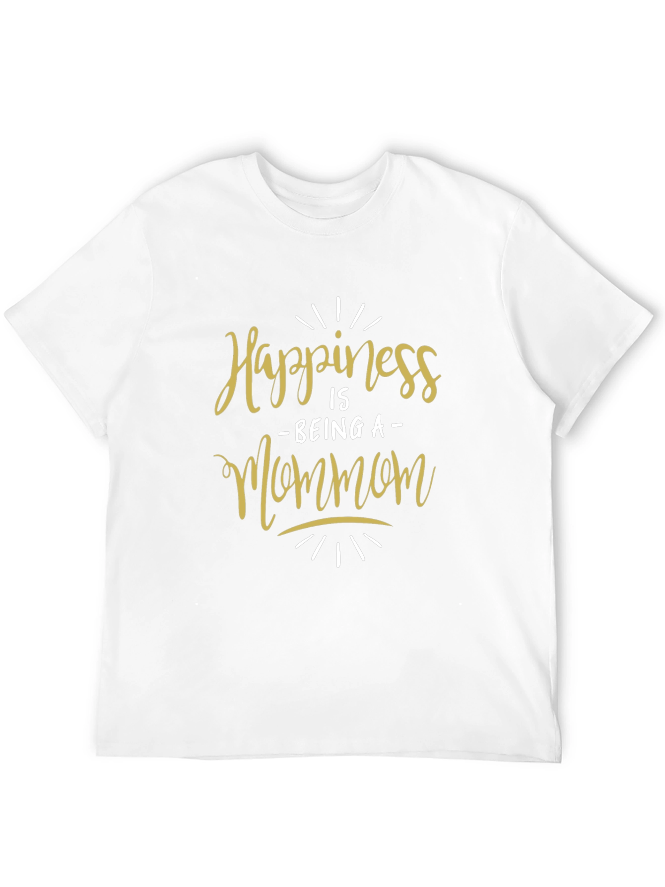Happiness Is Being a Mommom Black T-Shirt