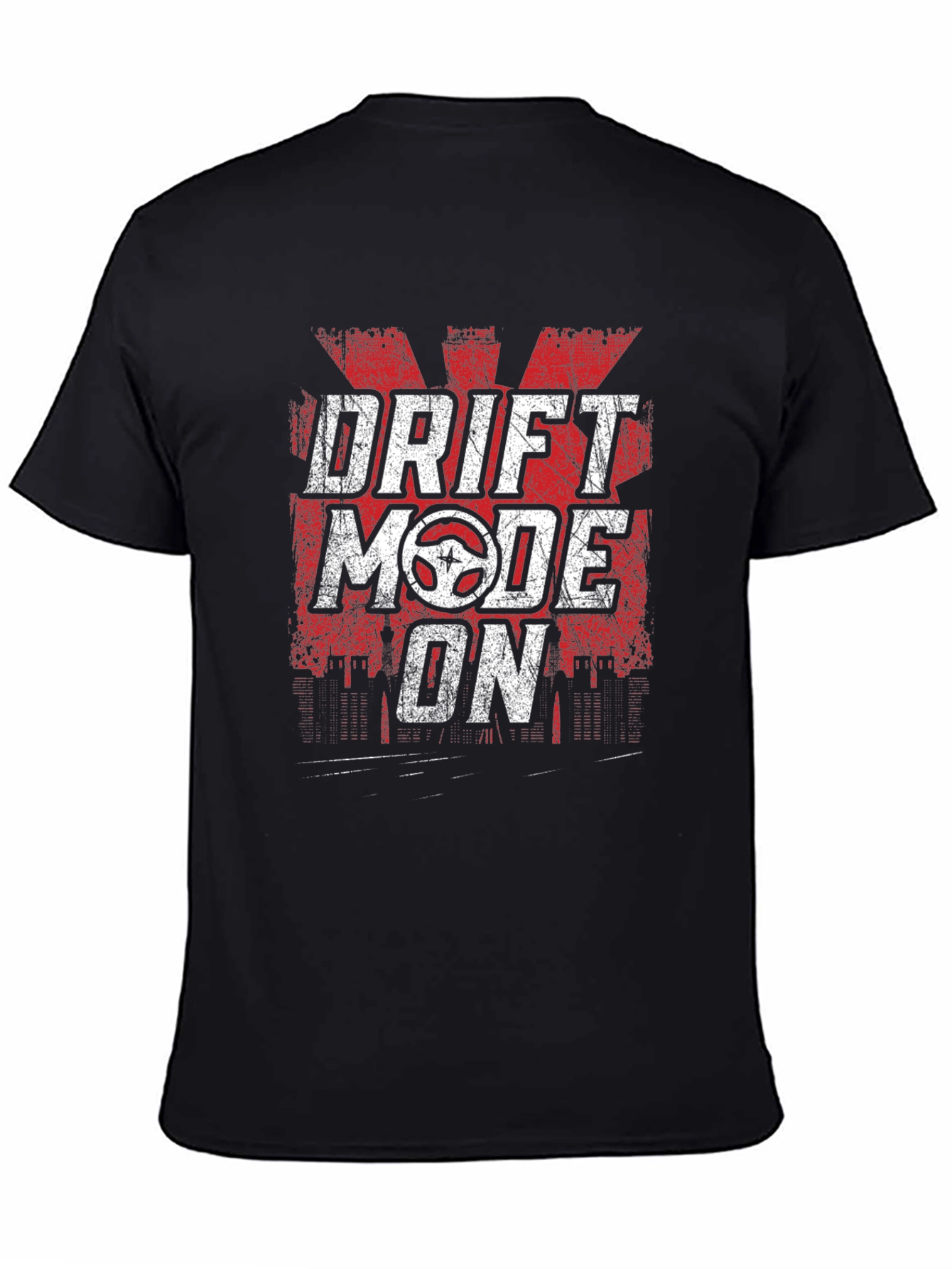 Drift Mode On Graphic T-Shirt - Black