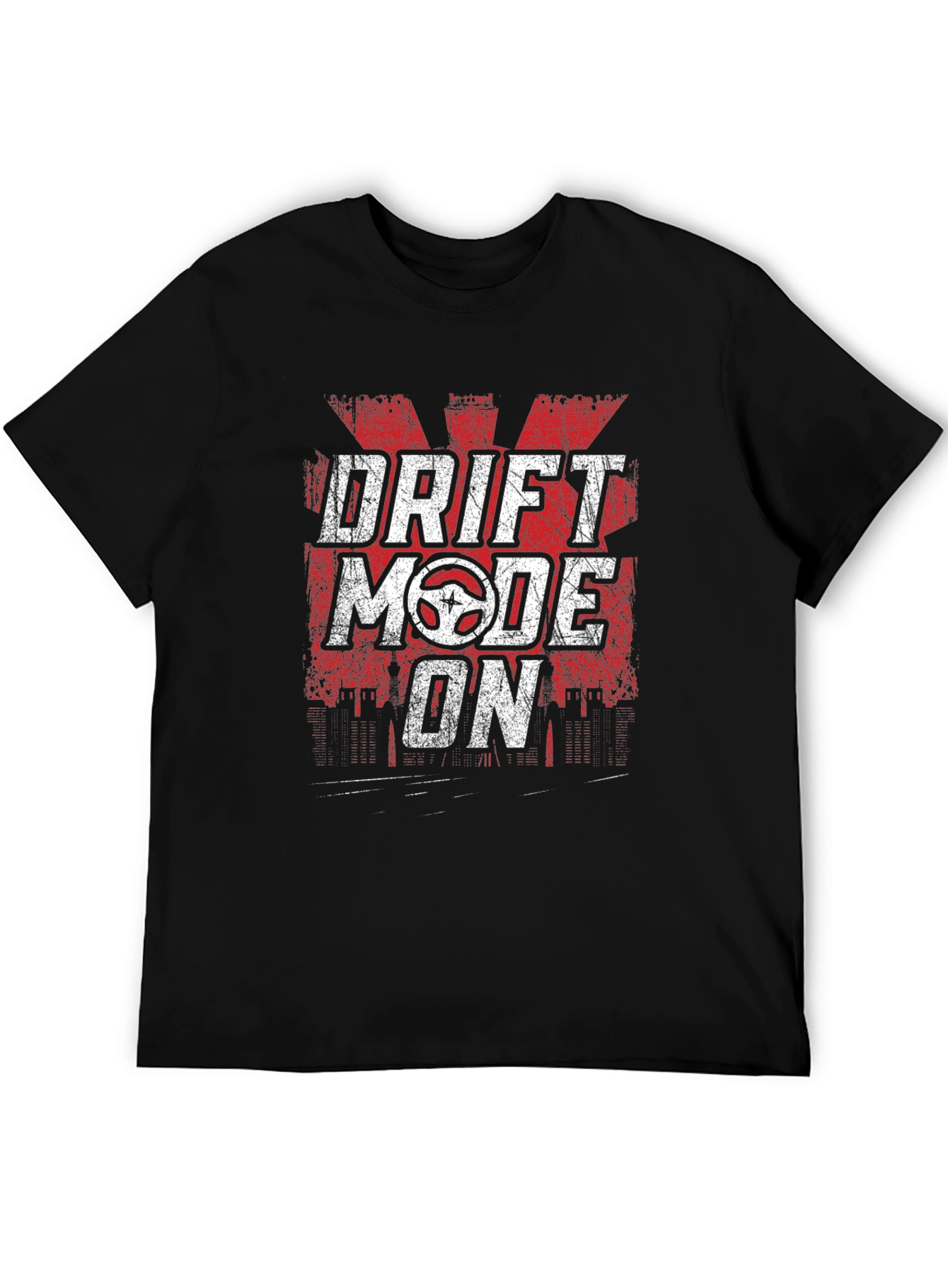 Drift Mode On Graphic T-Shirt - Black