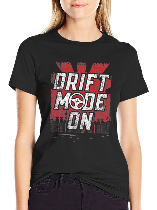 Drift Mode On Graphic T-Shirt - Black