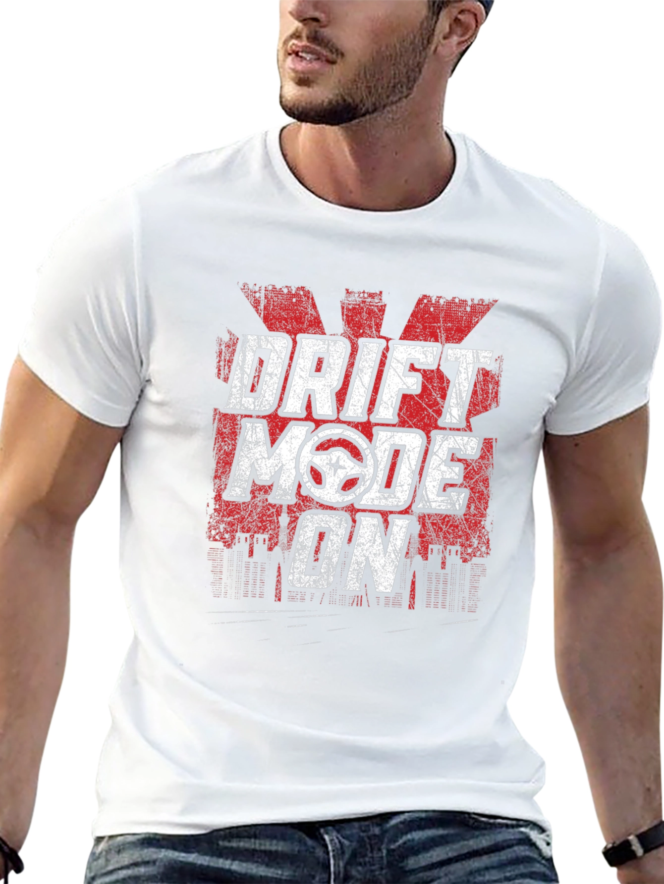 Drift Mode On Graphic T-Shirt - Black