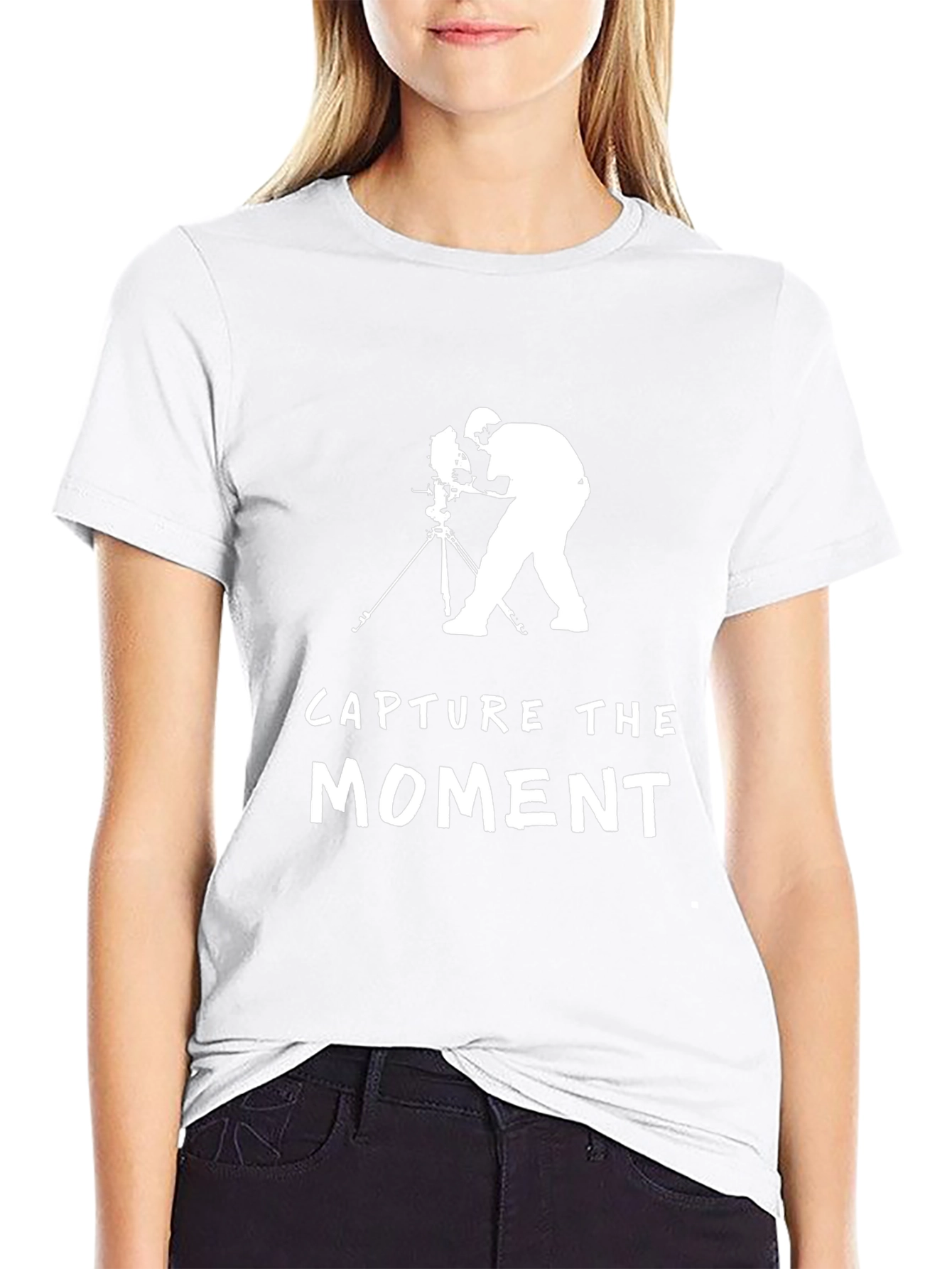 Capture the Moment Black Graphic T-Shirt