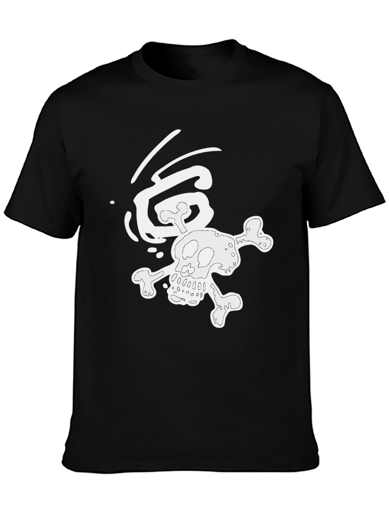 Skull & Crossbones Graphic Tee - Black
